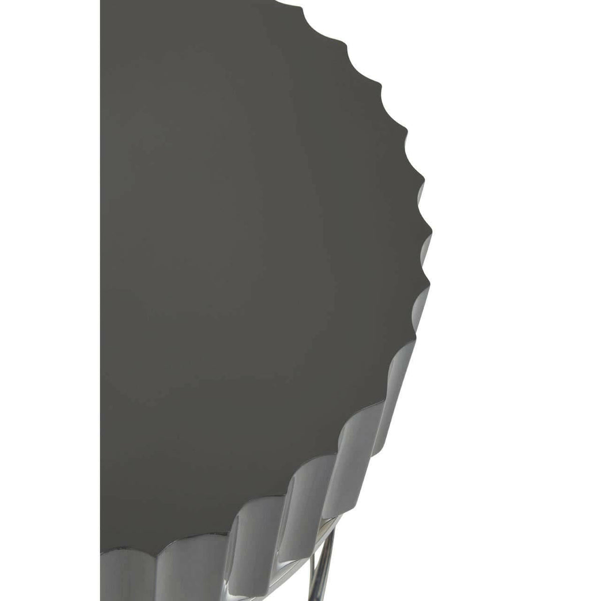 Genoa Grey Finish Round End Table.