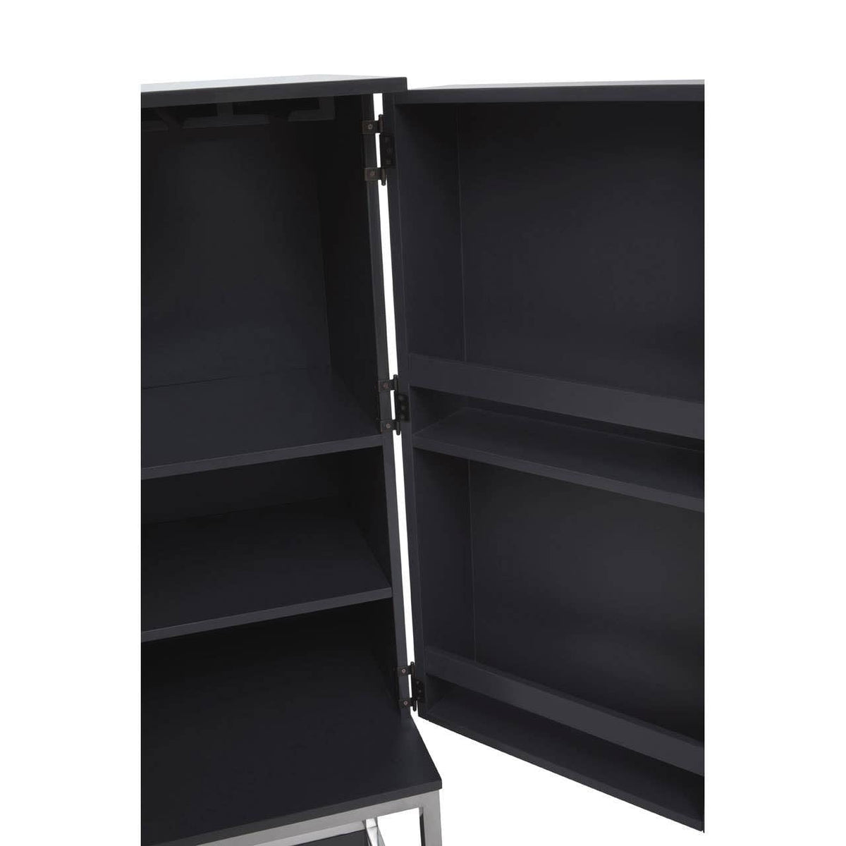 Noosa & Co. Living Genoa Grey Gloss Finish Cabinet House of Isabella UK