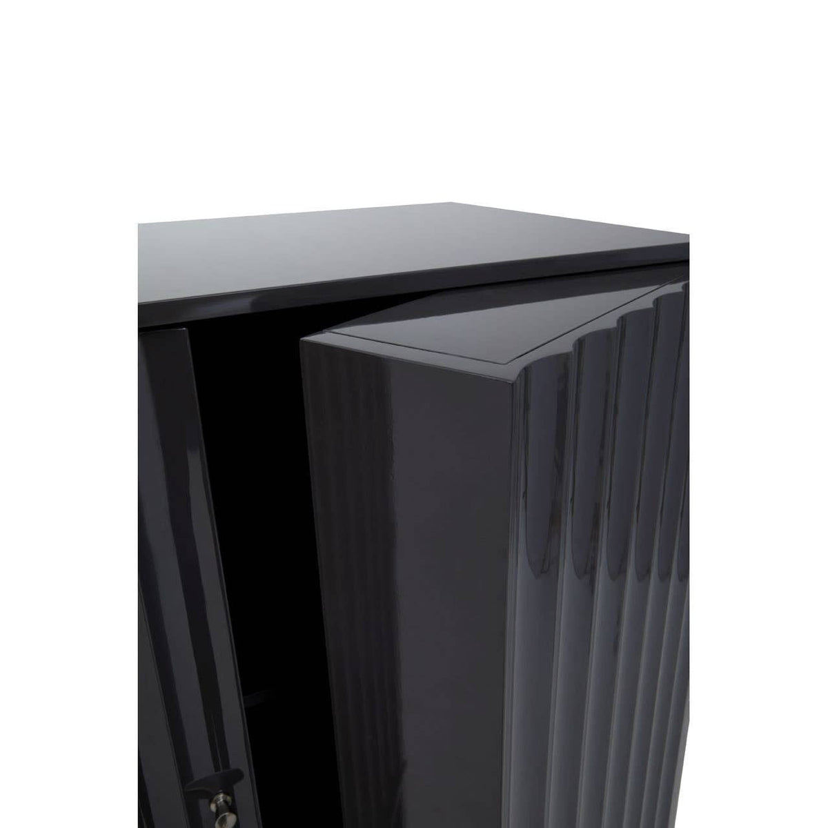 Noosa & Co. Living Genoa Grey Gloss Finish Cabinet House of Isabella UK