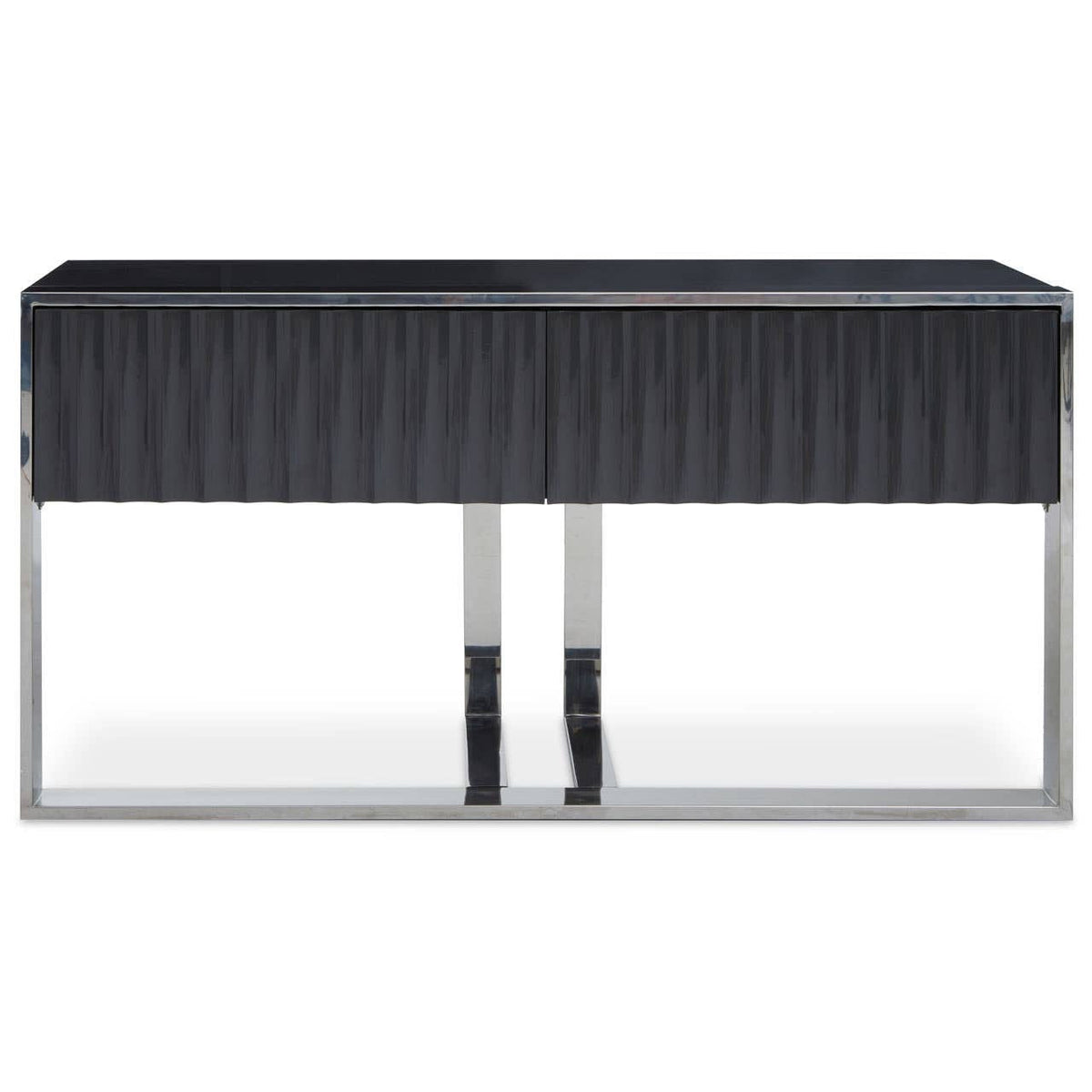 Noosa & Co. Living Genoa Grey Gloss Finish Console Table House of Isabella UK