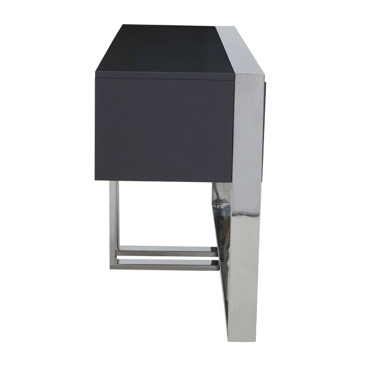 Noosa & Co. Living Genoa Grey Gloss Finish Console Table House of Isabella UK