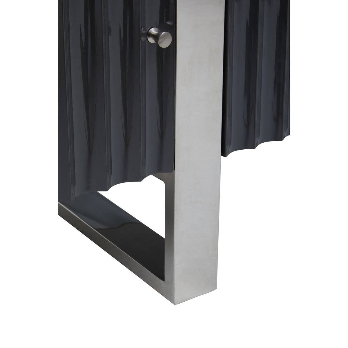 Noosa & Co. Living Genoa Grey Gloss Finish Media Unit House of Isabella UK