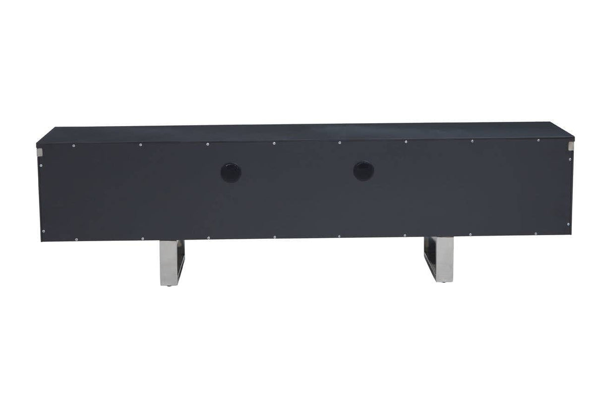 Noosa & Co. Living Genoa Grey Gloss Finish Media Unit House of Isabella UK