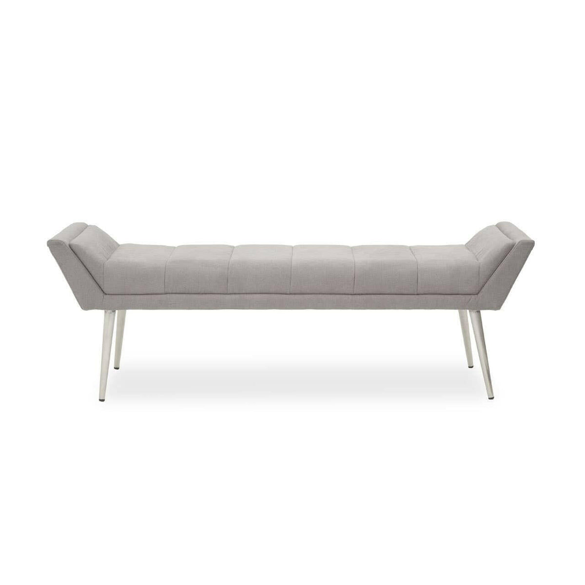 Gilden Grey Bench With Angular Base.