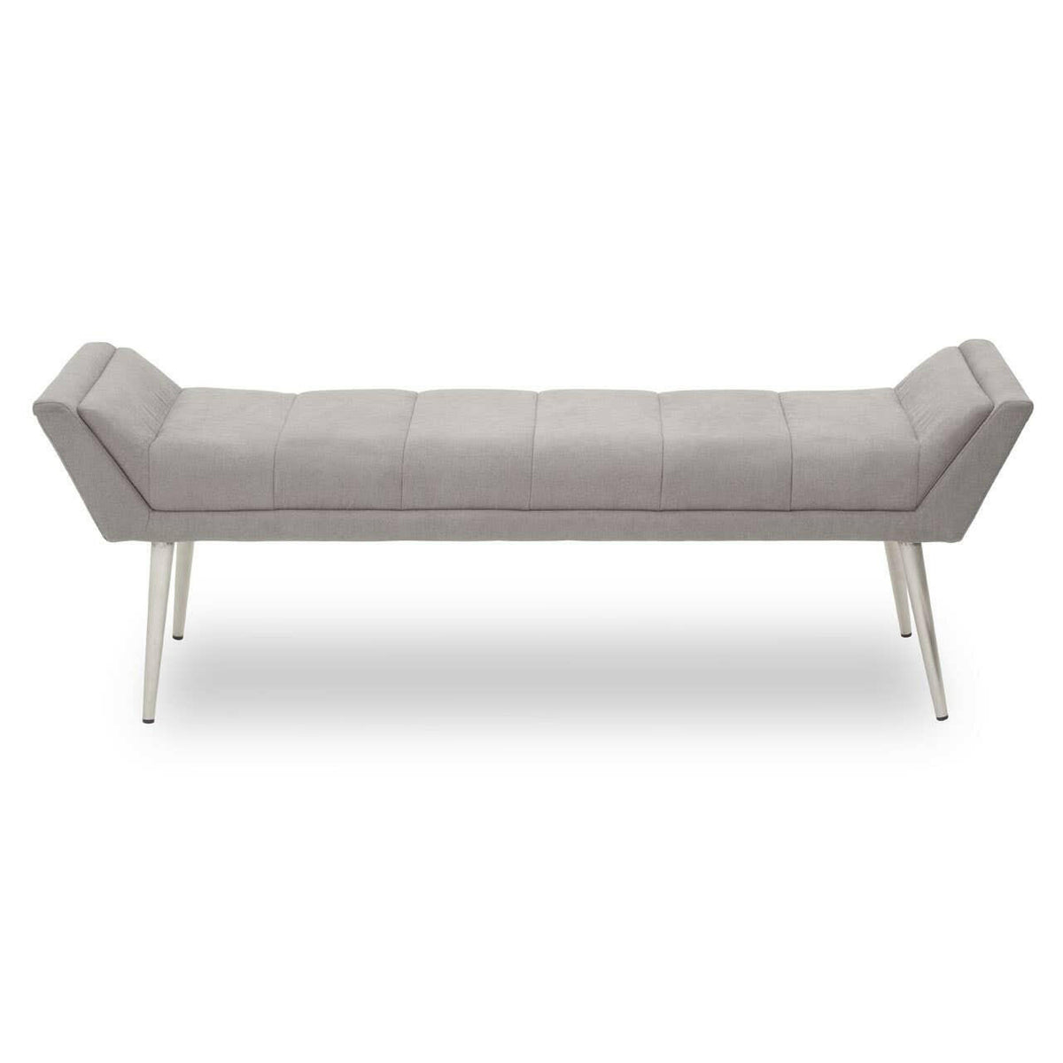 Gilden Grey Bench With Angular Base.