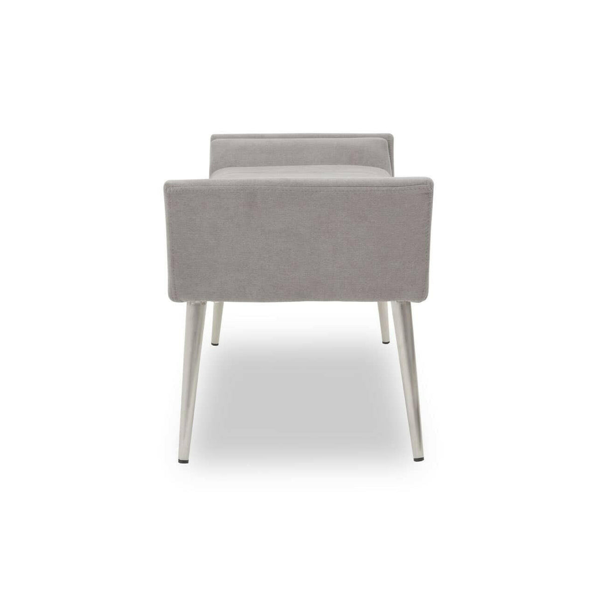 Gilden Grey Bench With Angular Base.