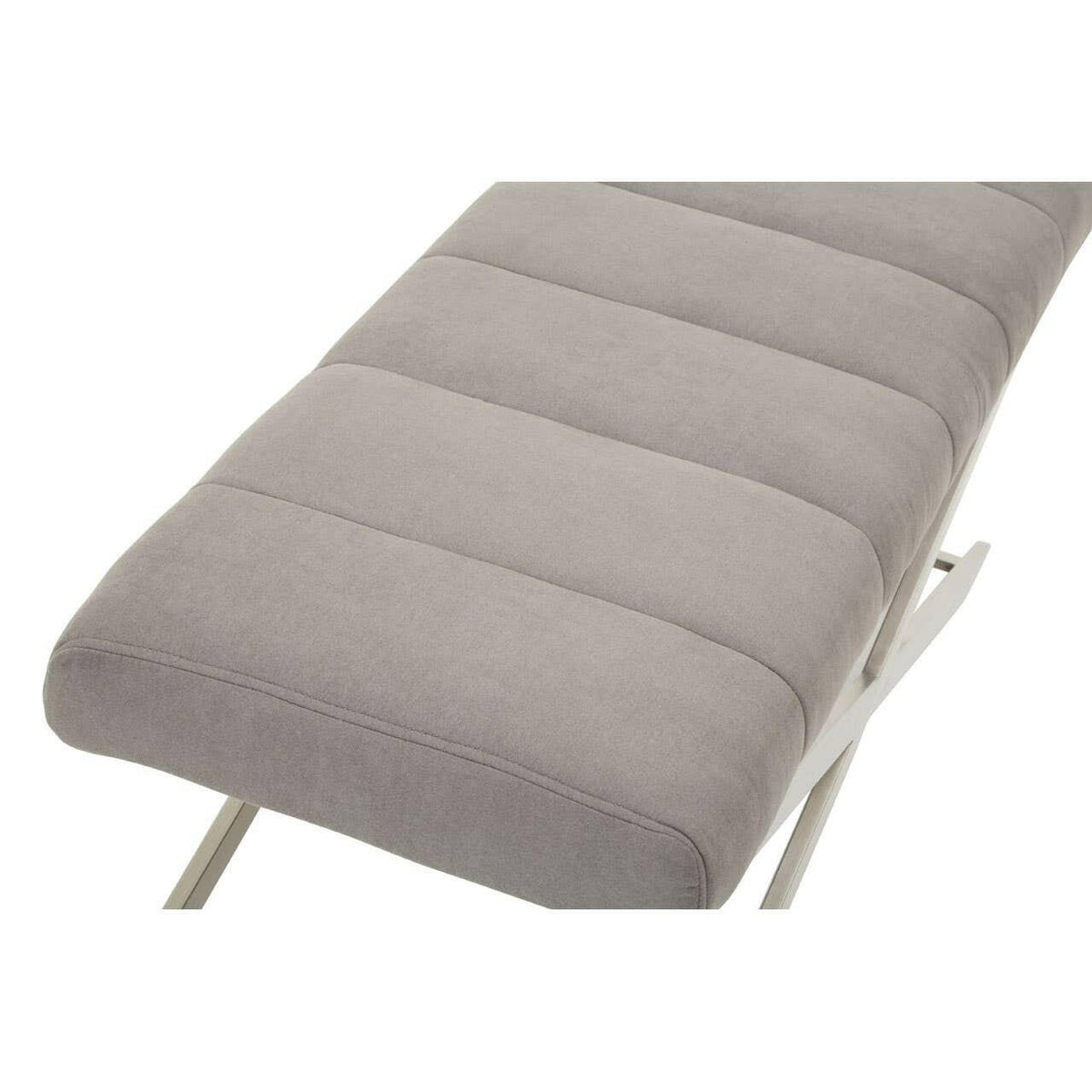 Gilden Grey Bench With Cross Base.