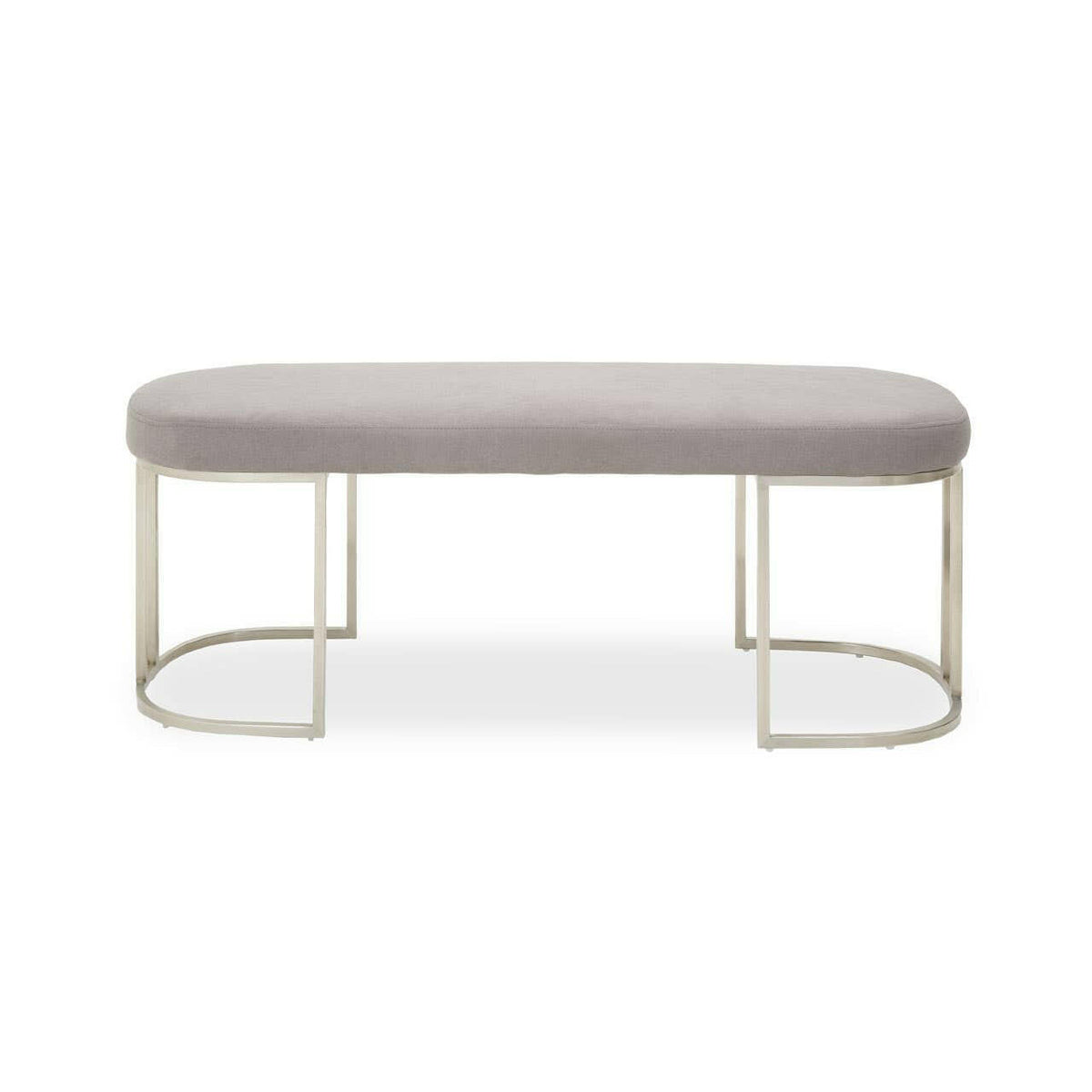 Gilden Grey Bench With Curved Base.