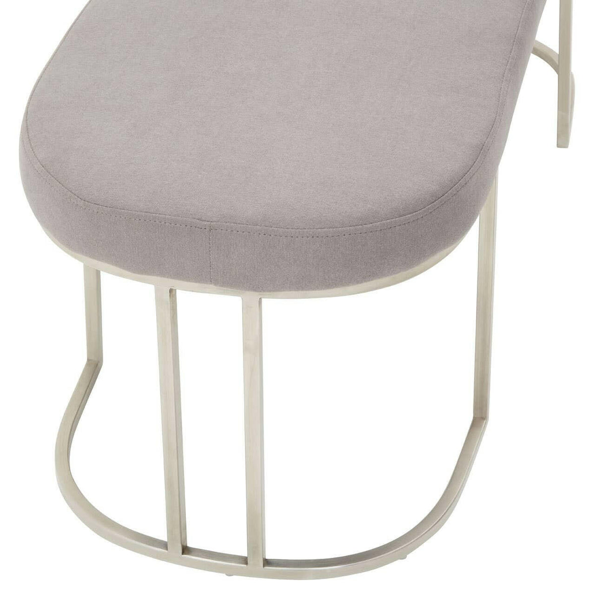 Gilden Grey Bench With Curved Base.