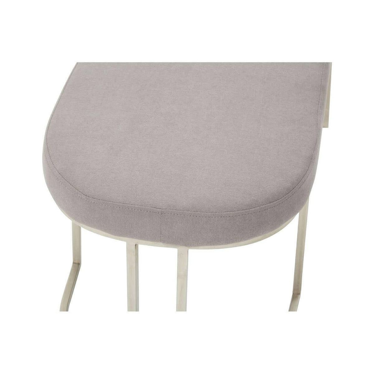 Gilden Grey Bench With Curved Base.