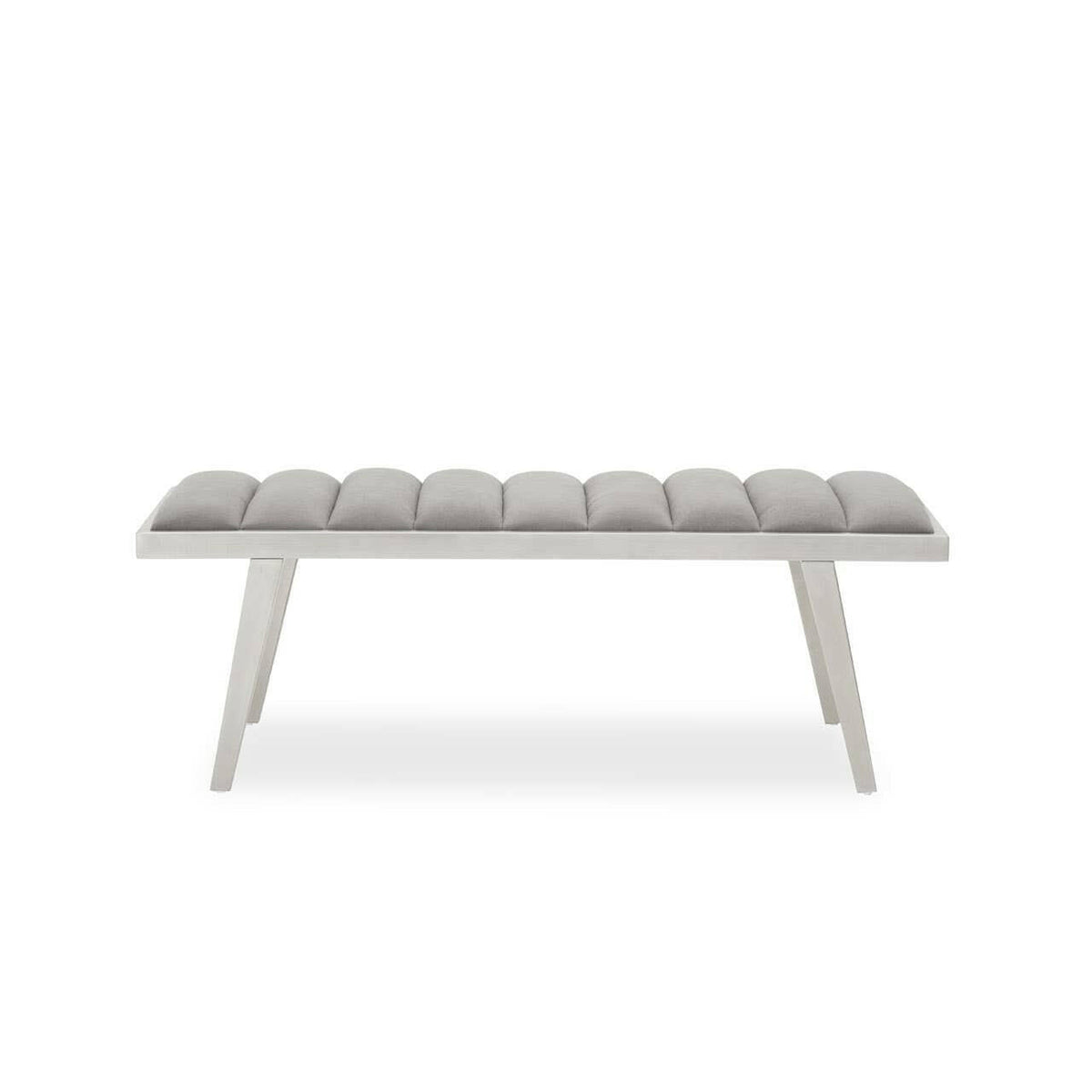 Gilden Grey Bench With Splayed Legs.