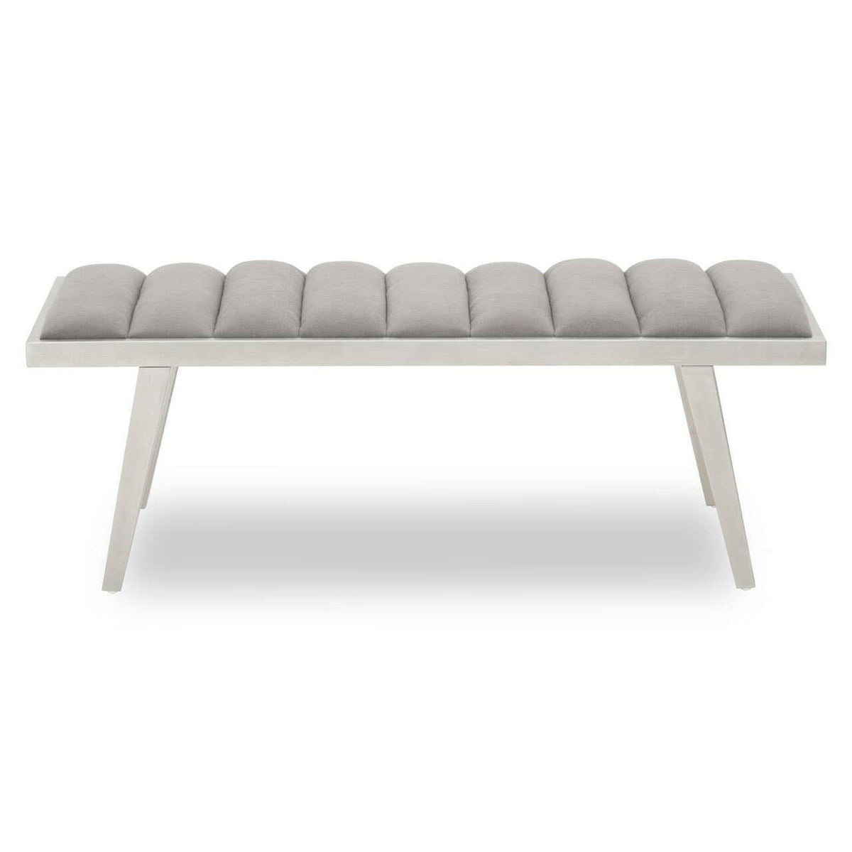 Gilden Grey Bench With Splayed Legs.