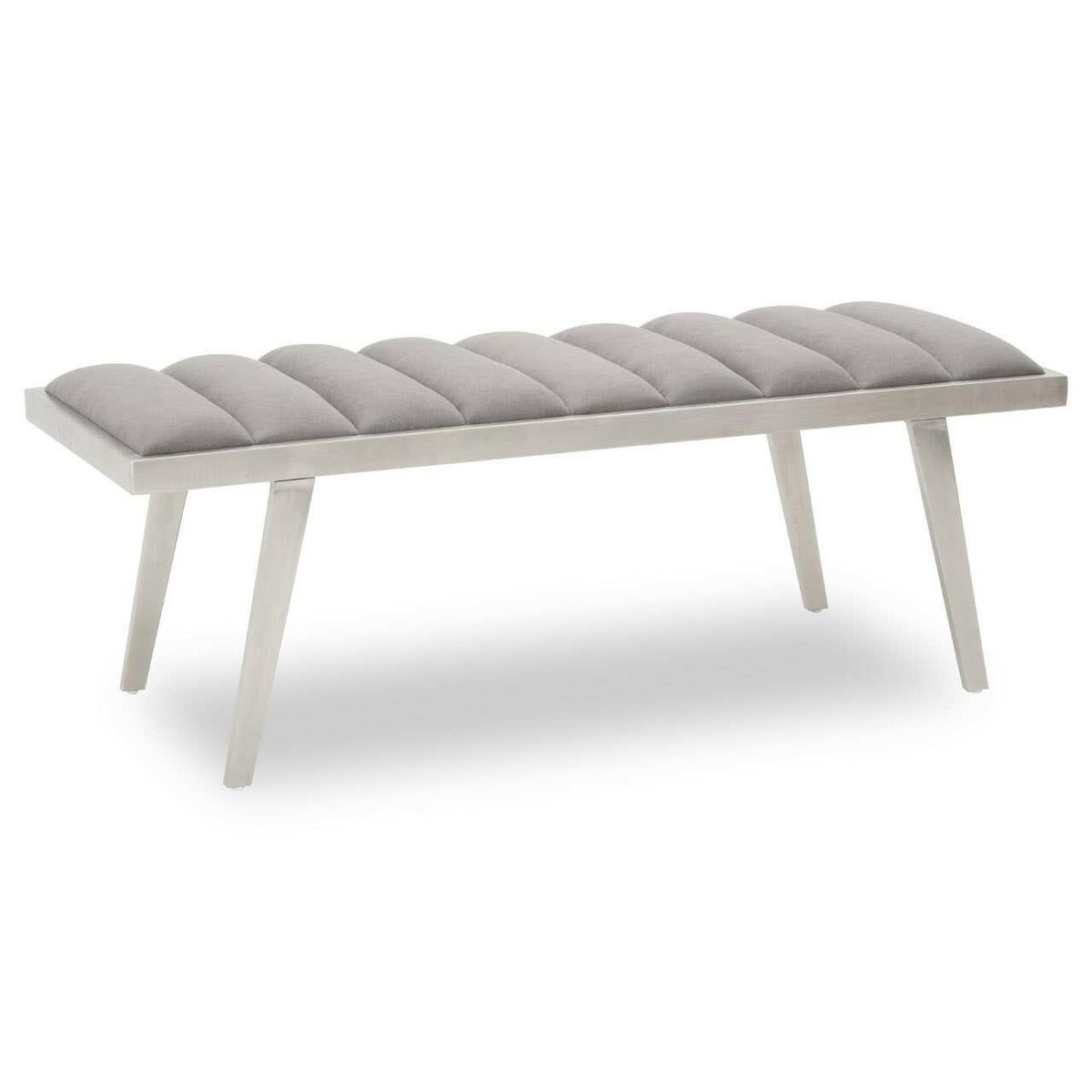 Gilden Grey Bench With Splayed Legs.