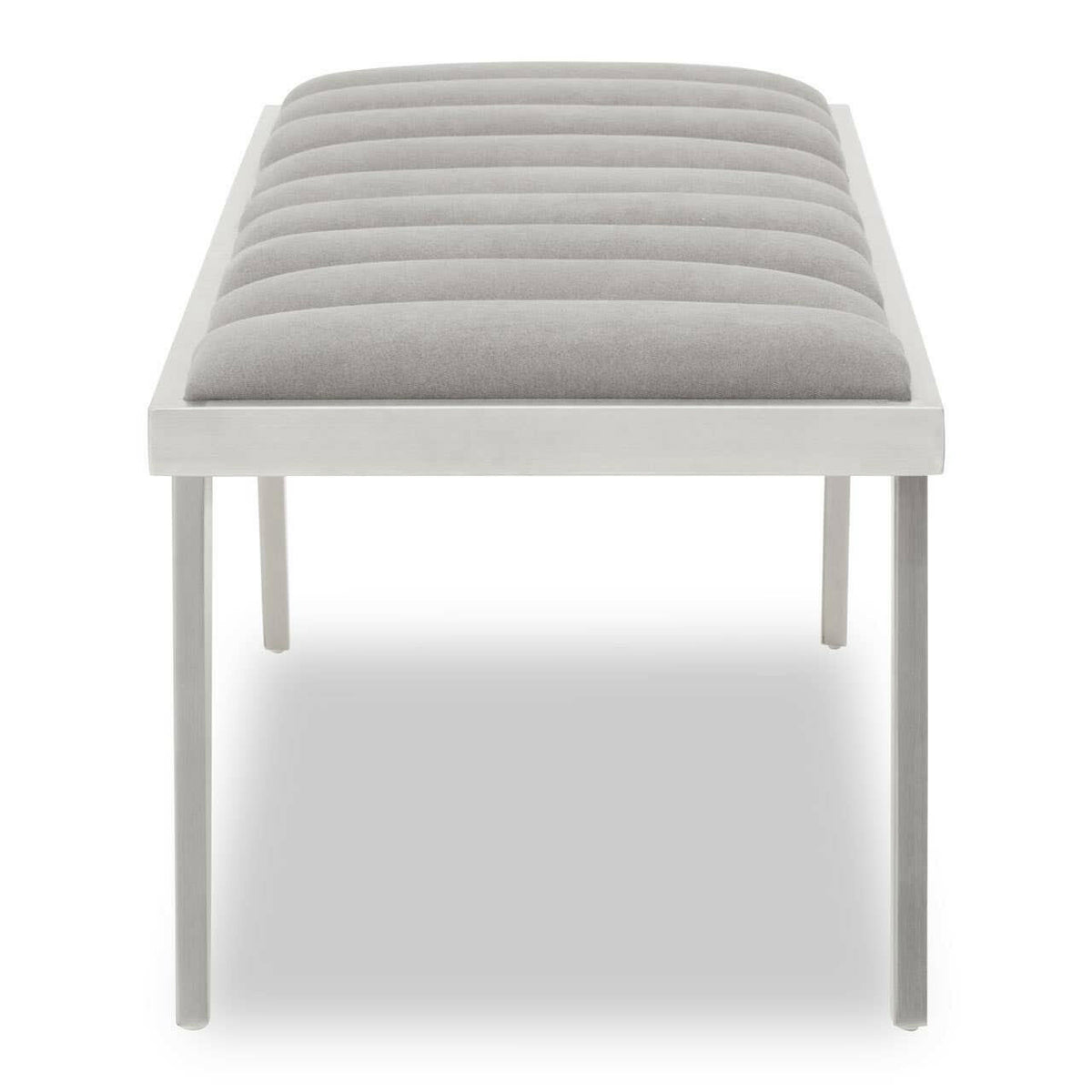 Gilden Grey Bench With Splayed Legs.