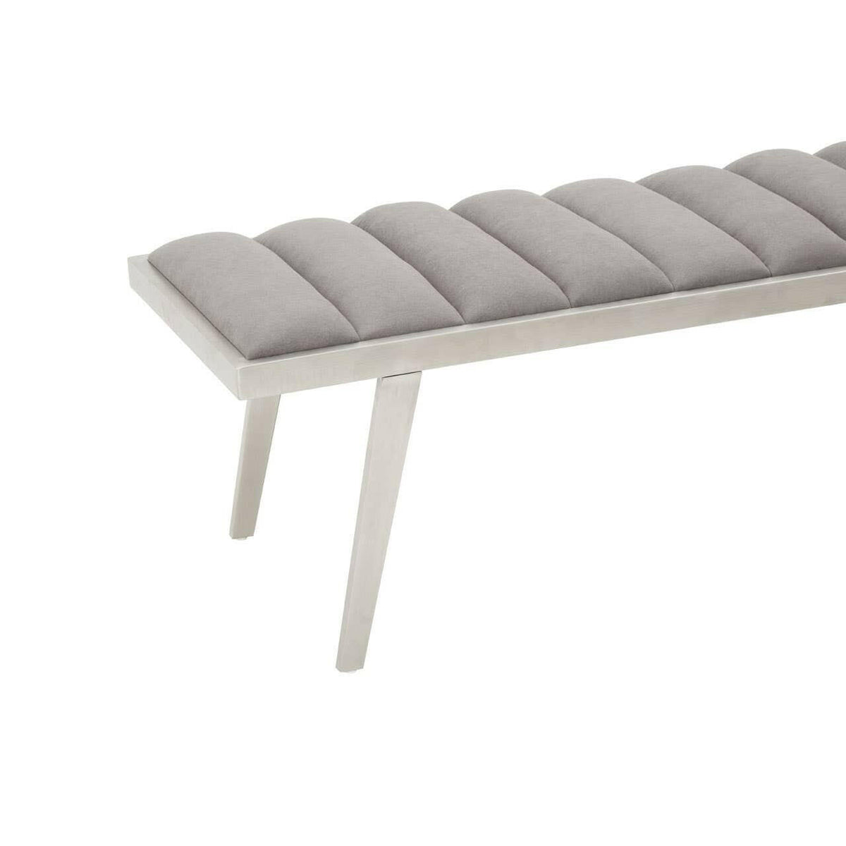 Gilden Grey Bench With Splayed Legs.