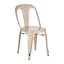 Grange Champagne Finish Metal Chair.