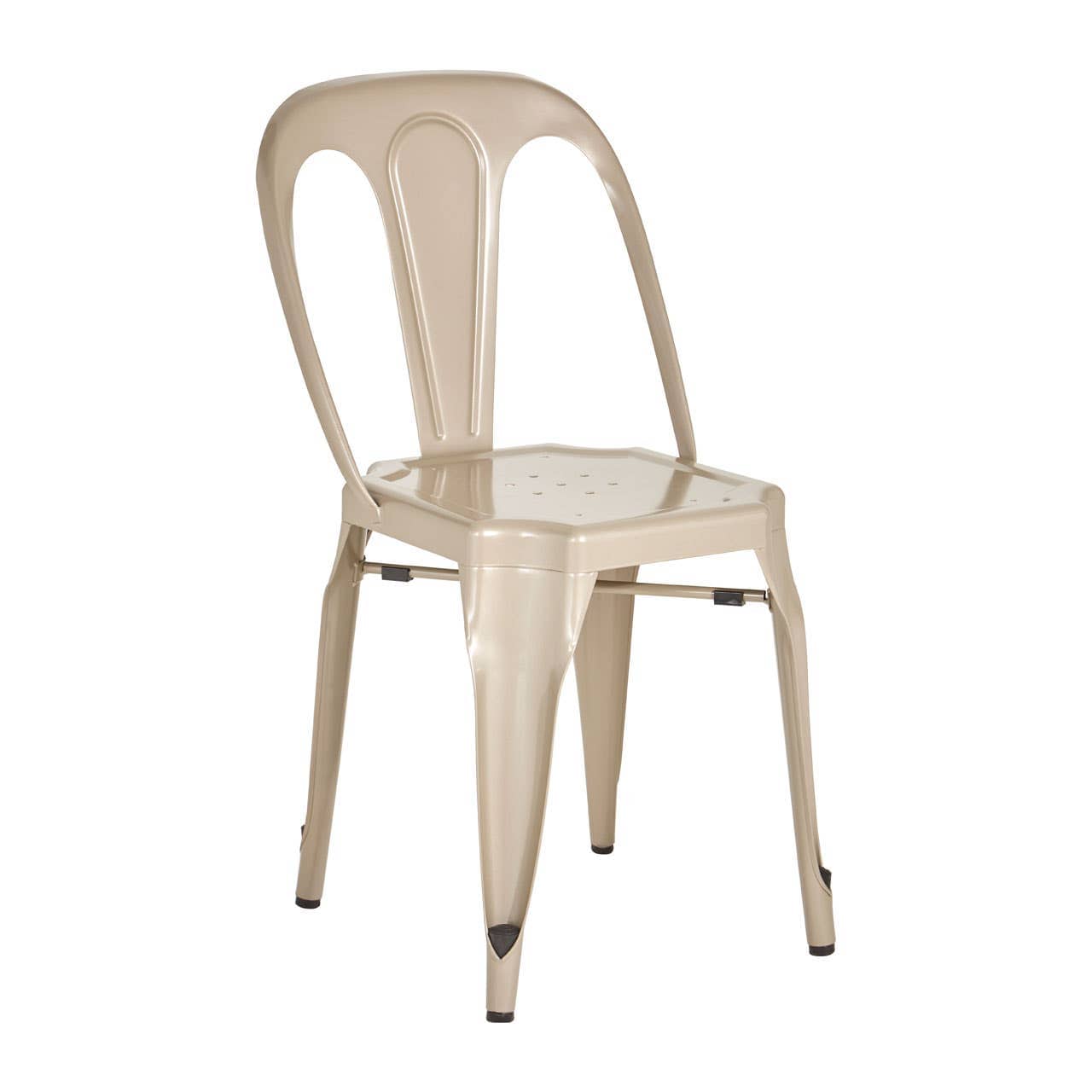 Noosa & Co. Living Grange Champagne Finish Metal Chair House of Isabella UK