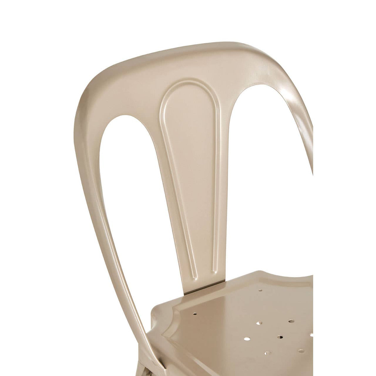 Grange Champagne Finish Metal Chair.