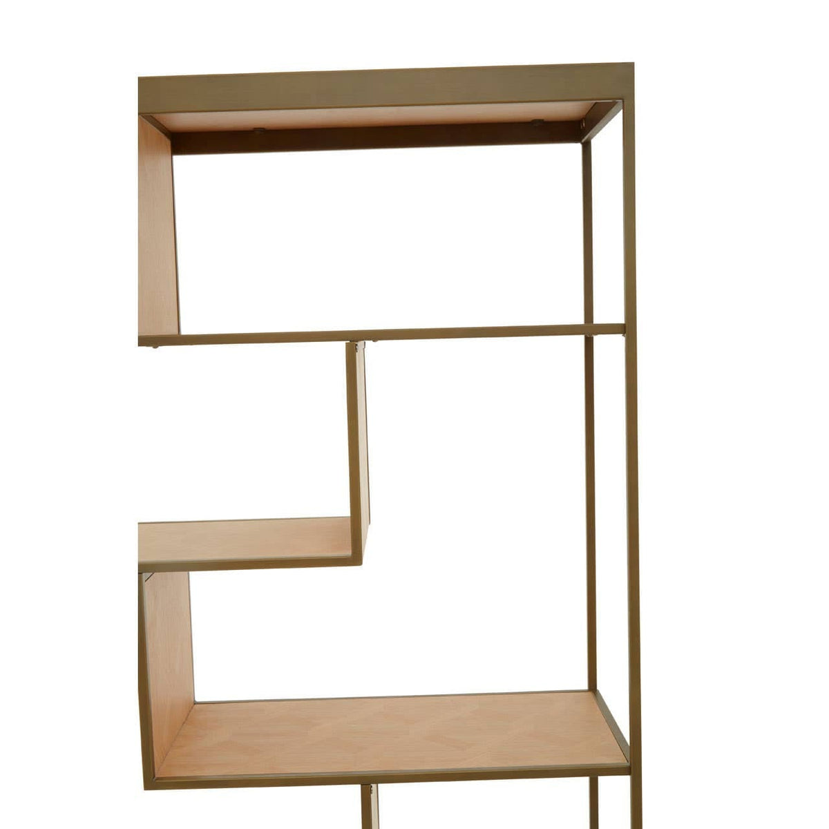 Noosa & Co. Living Grenoble Brushed Brass Multi Tier Shelving Unit House of Isabella UK