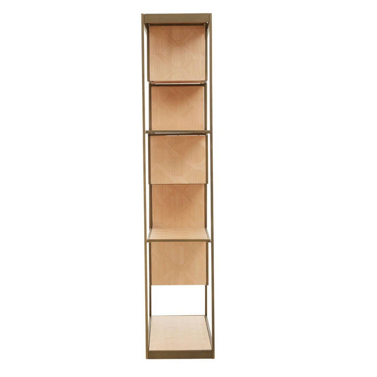 Noosa & Co. Living Grenoble Brushed Brass Multi Tier Shelving Unit House of Isabella UK