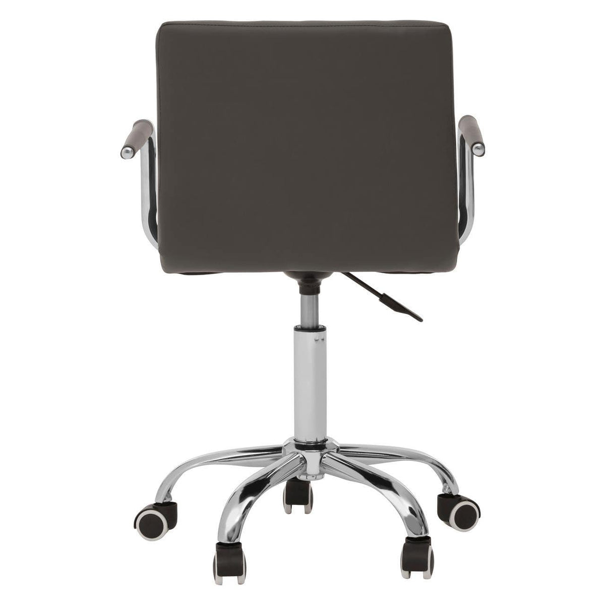 Grey Home Office Chair With Swivel Base.