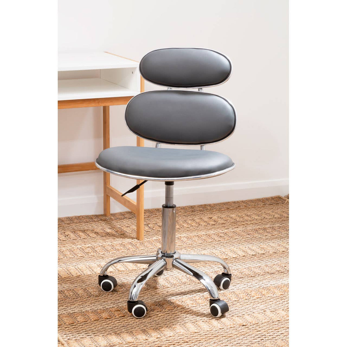 Grey Pu Home Office Chair.