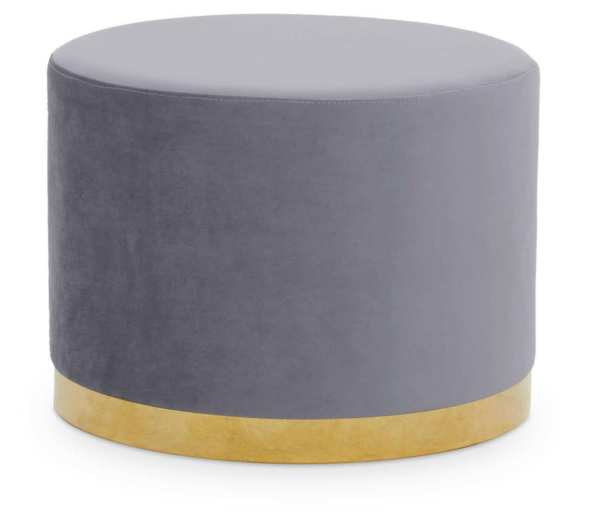 Hagen Grey And Gold Round Stool.