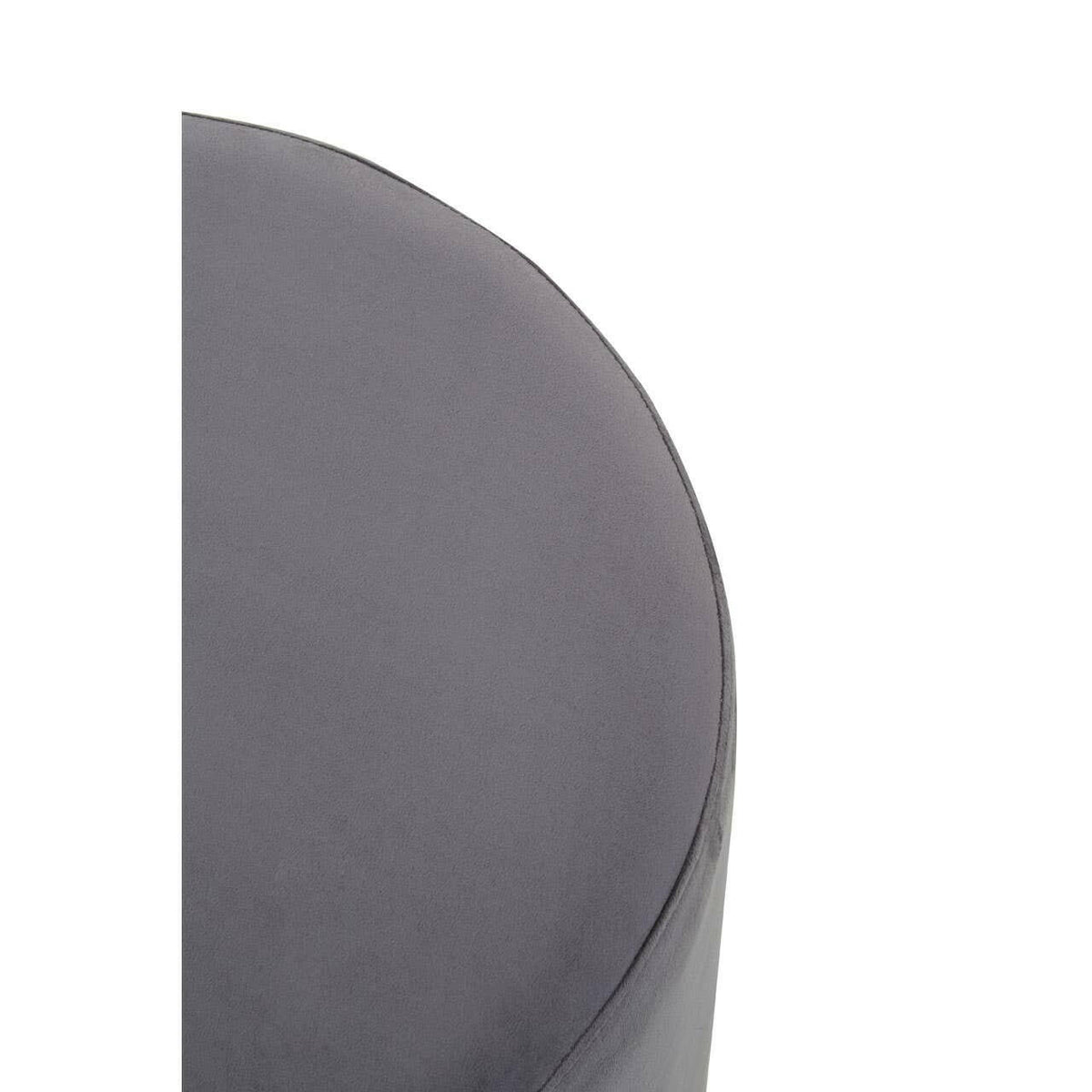 Hagen Grey And Gold Round Stool.