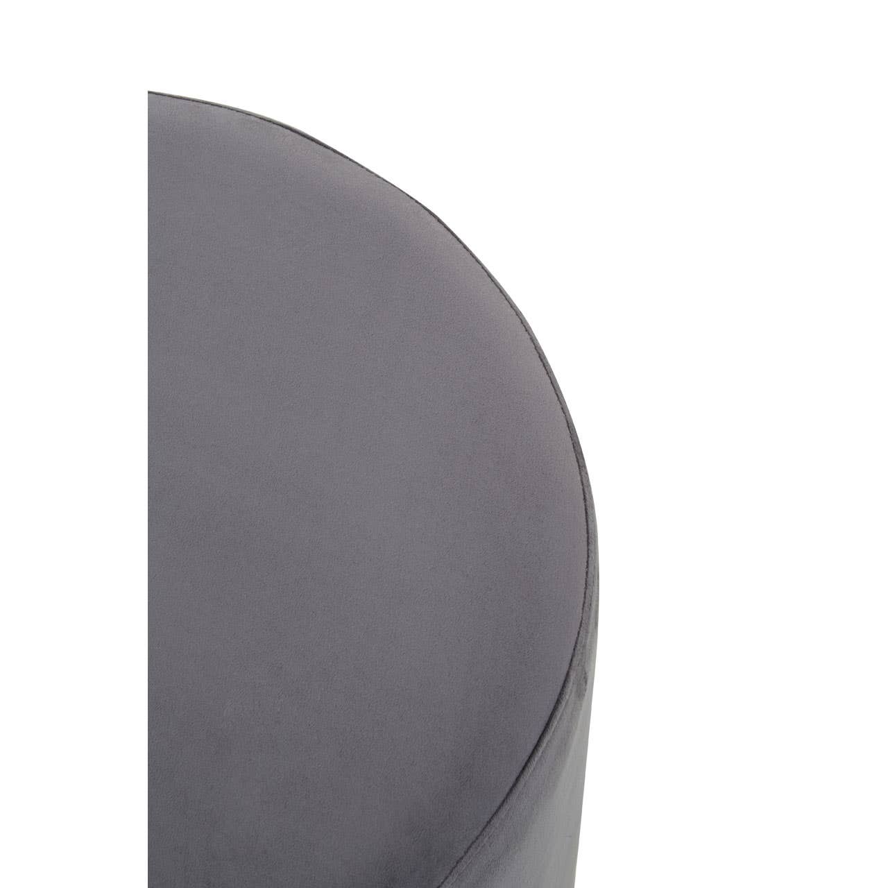 Noosa & Co. Living Hagen Grey And Gold Round Stool House of Isabella UK