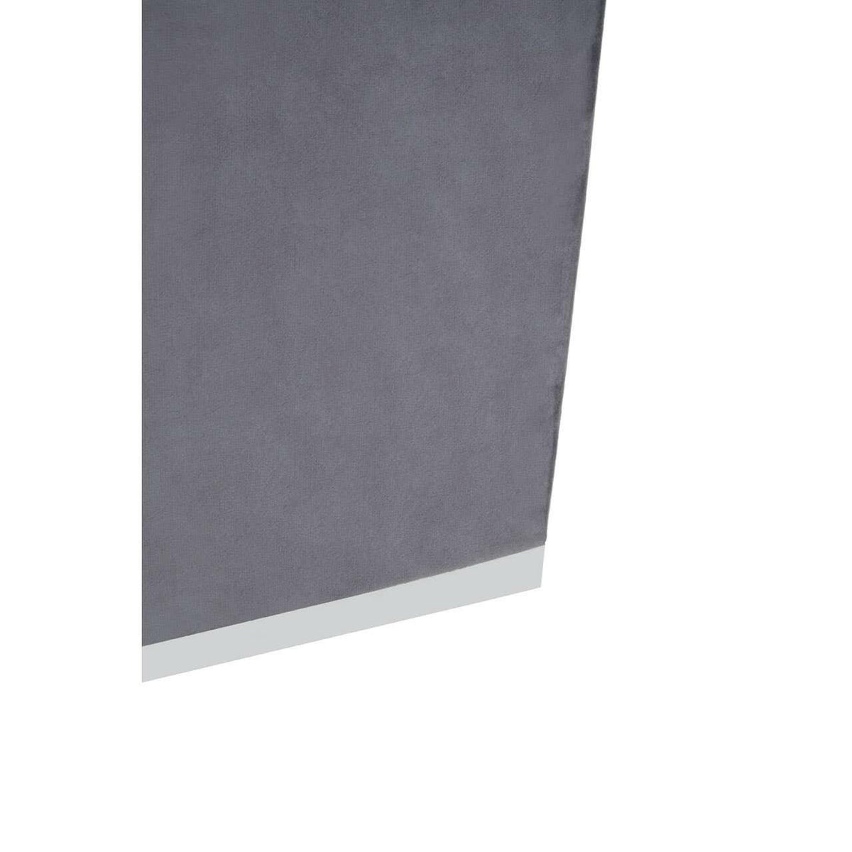 Hagen Grey And Silver Square Stool.