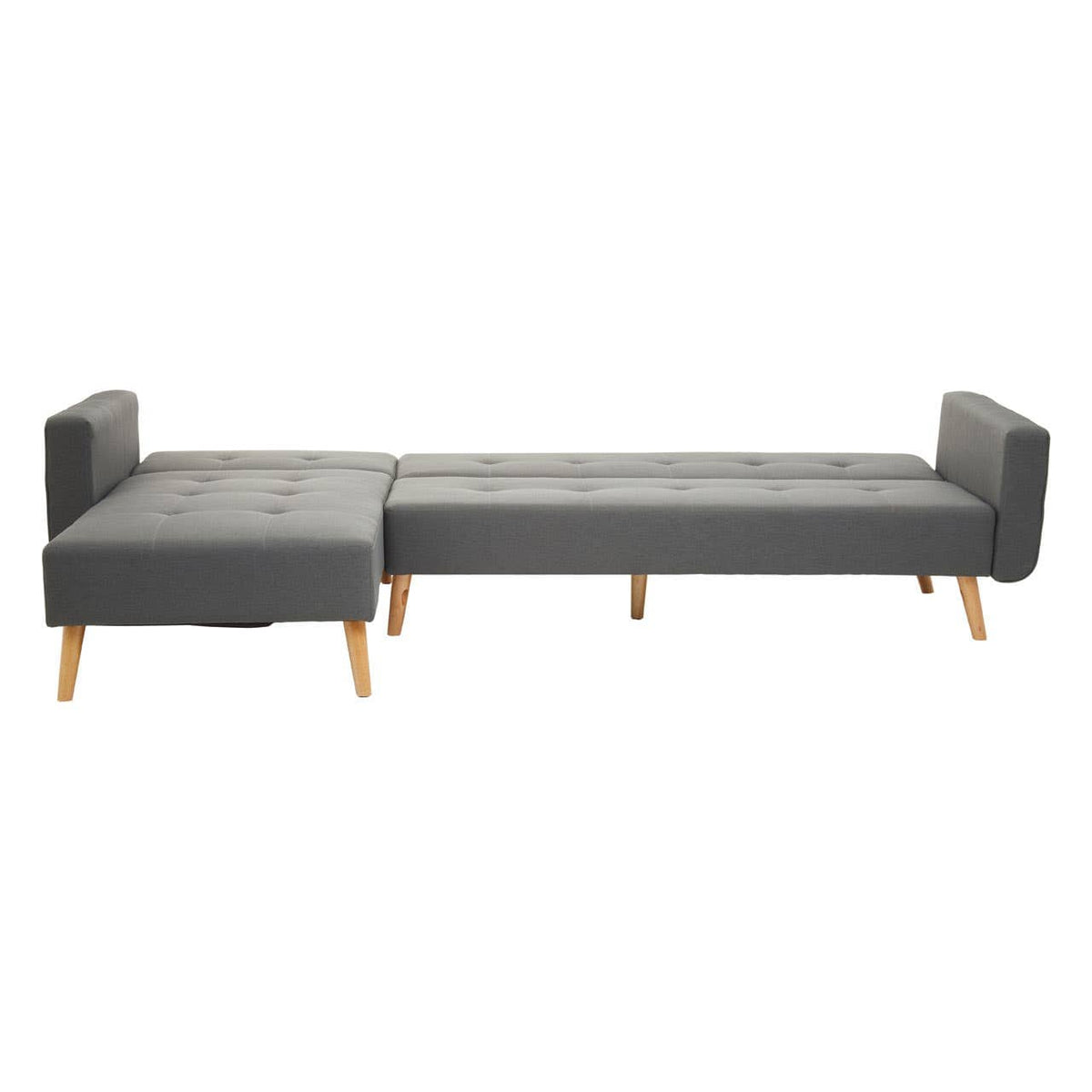 Hagen Grey Large Corner Sofa Bed.