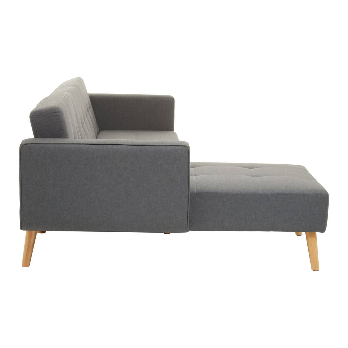 Hagen Grey Large Corner Sofa Bed.
