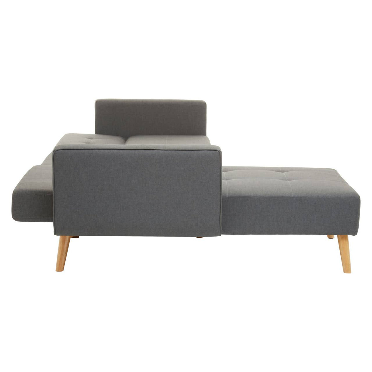 Hagen Grey Large Corner Sofa Bed.