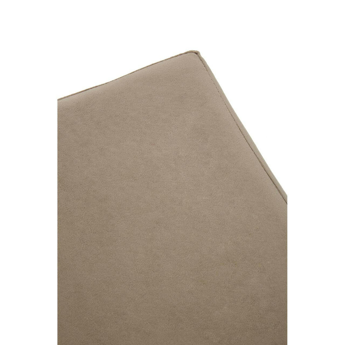 Hagen Mink And Silver Square Stool.