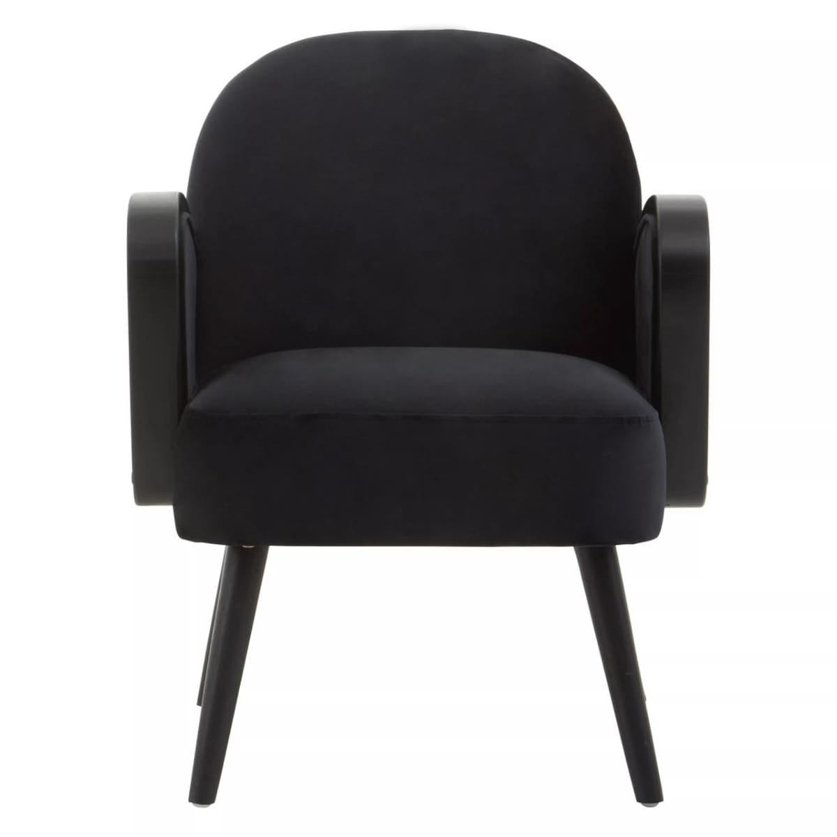 Noosa & Co. Living Hala Black Velvet Armchair House of Isabella UK