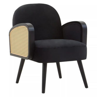 Noosa & Co. Living Hala Black Velvet Armchair House of Isabella UK