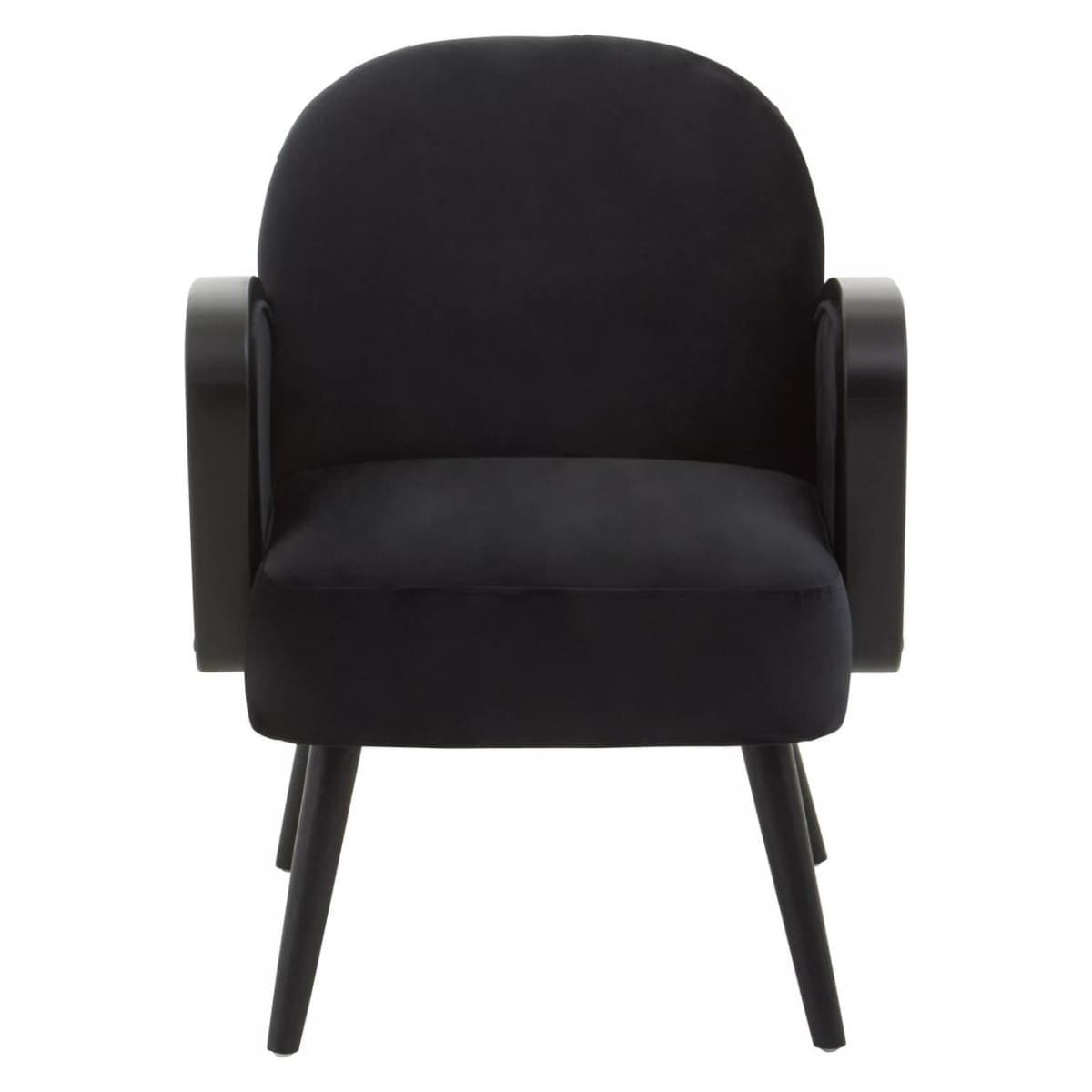 Noosa & Co. Living Hala Black Velvet Armchair House of Isabella UK