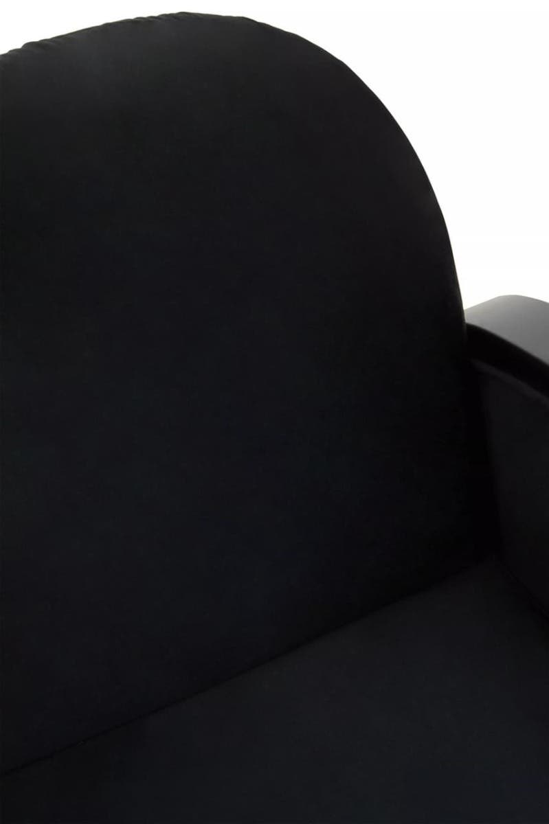 Hala Black Velvet Armchair.