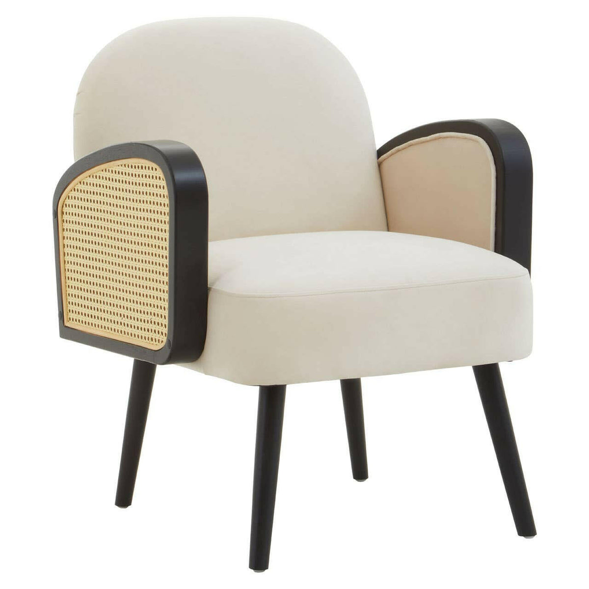 Hala Natural Velvet Armchair.