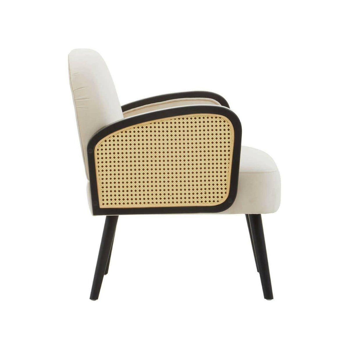 Hala Natural Velvet Armchair.