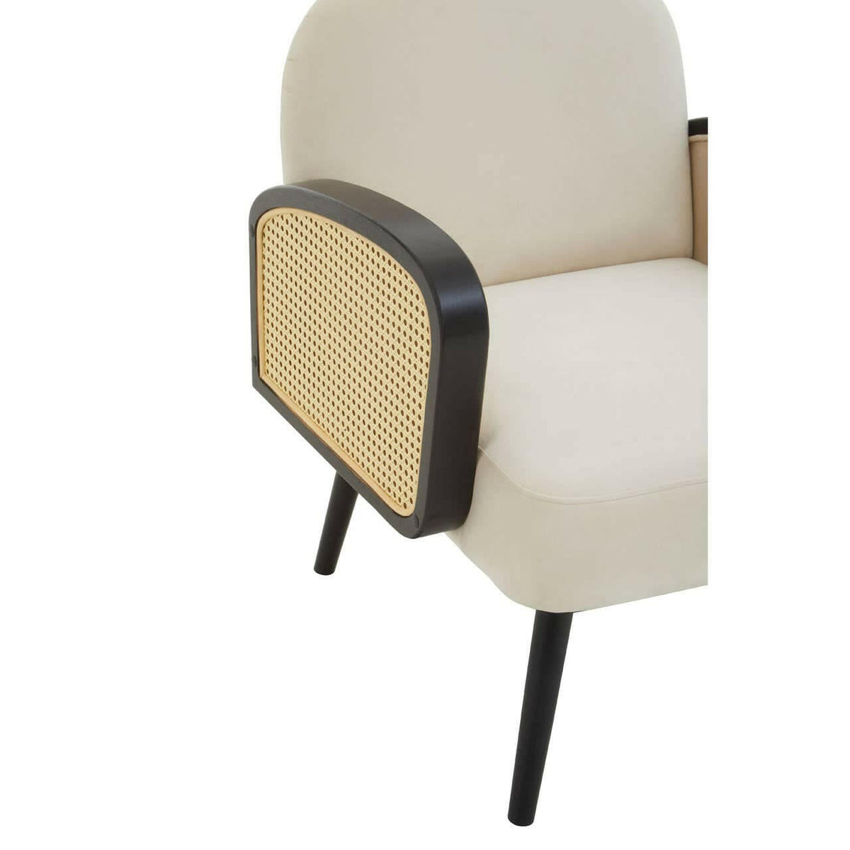 Hala Natural Velvet Armchair.