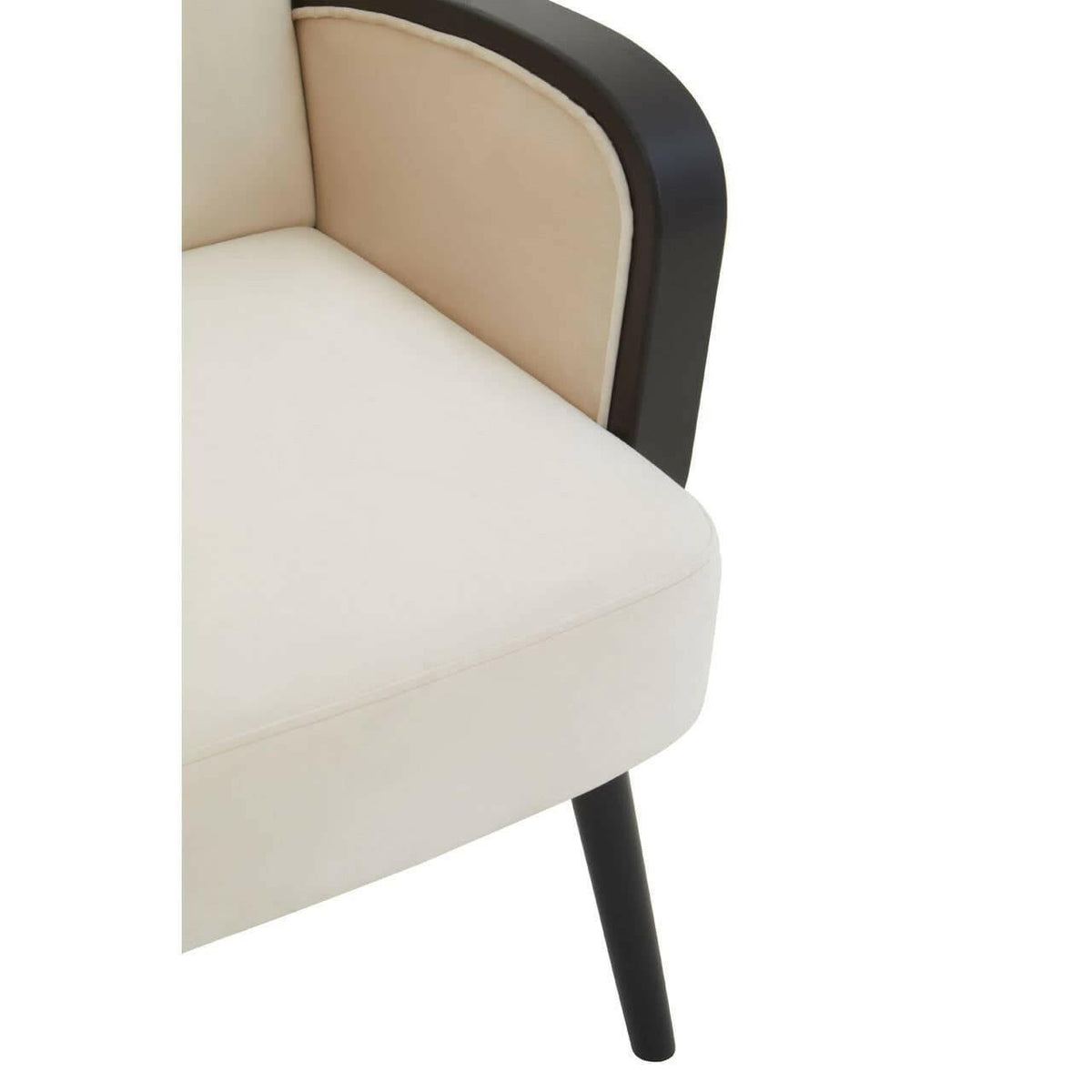 Hala Natural Velvet Armchair.