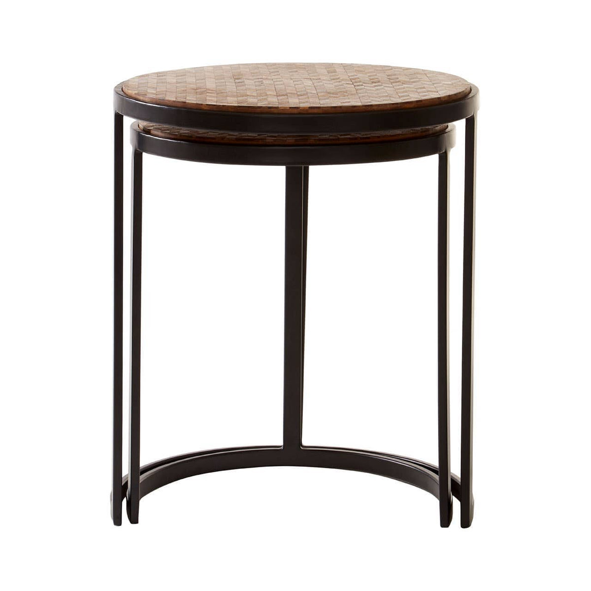 Halle Chevron Side Tables.