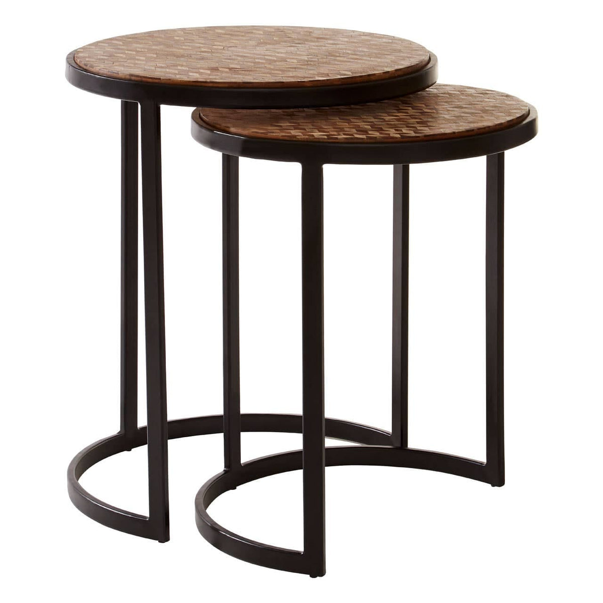 Halle Chevron Side Tables.