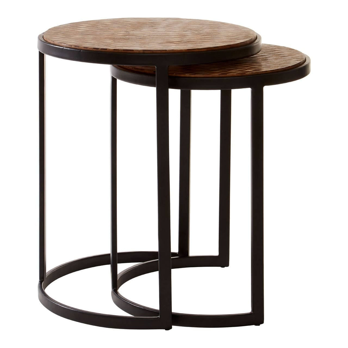 Halle Chevron Side Tables.