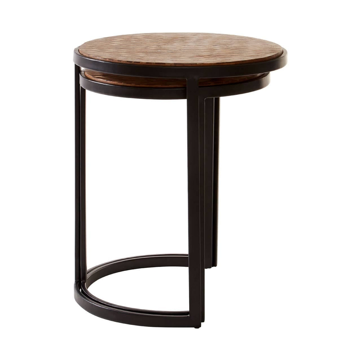 Halle Chevron Side Tables.