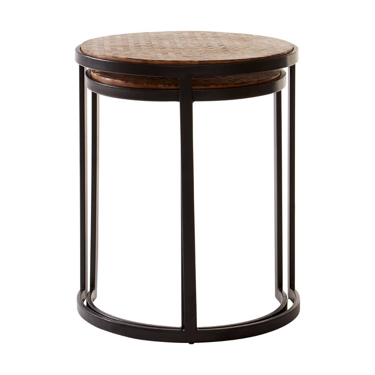 Halle Chevron Side Tables.