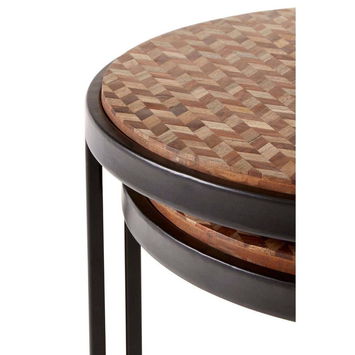 Halle Chevron Side Tables.