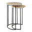 Halle Mother Of Pearl Side Tables.