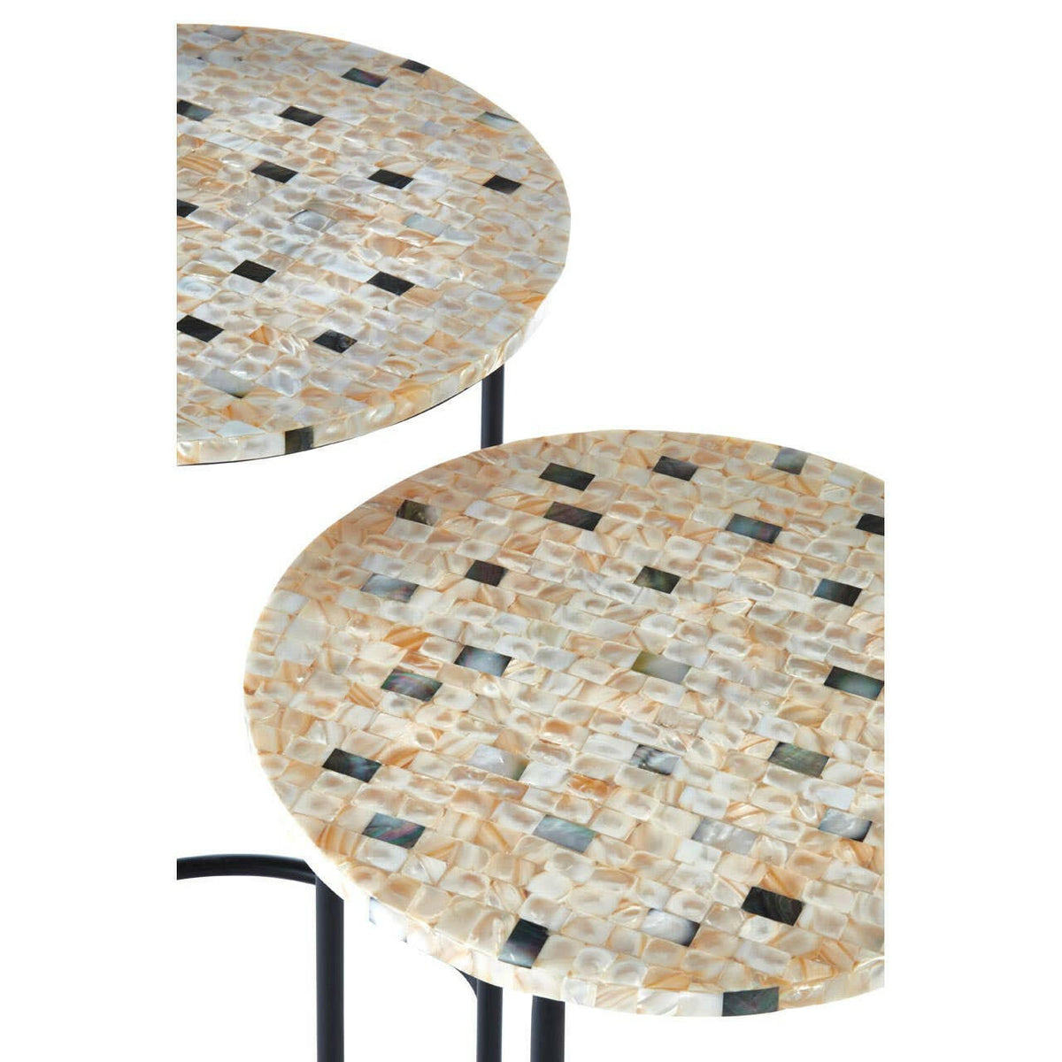 Halle Mother Of Pearl Side Tables.